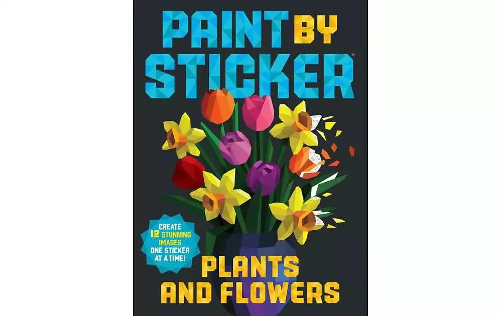 商品Barnes & Noble|Paint by Sticker: Plants and Flowers: Create 12 Stunning Images One Sticker at a Time! by Workman Publishing,价格¥126,第1张图片