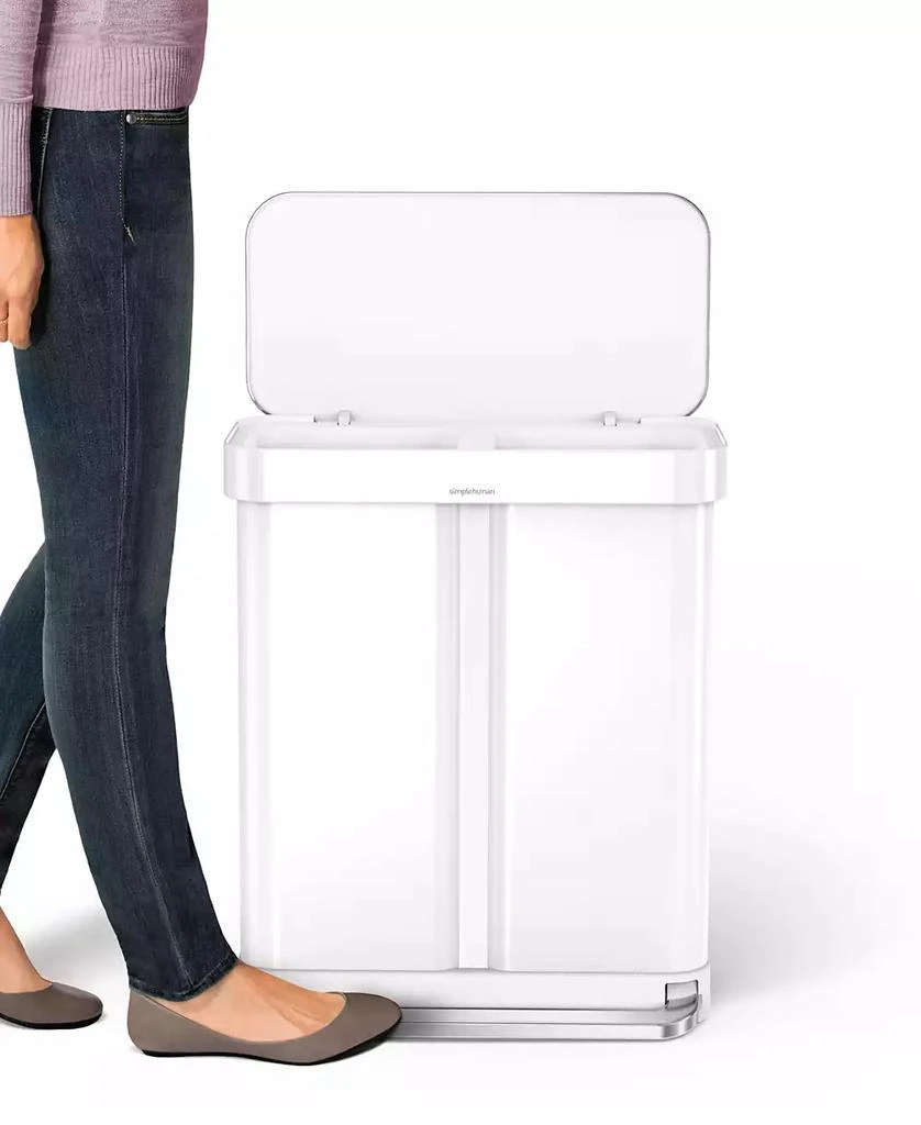 商品simplehuman|58" Liters Dual Compartment Recycler,价格¥1631,第2张图片详细描述