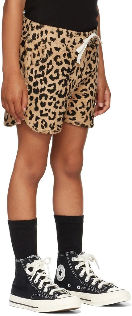 商品Daily Brat|Kids Brown Leopard Towel Shorts,价格¥181,第2张图片详细描述