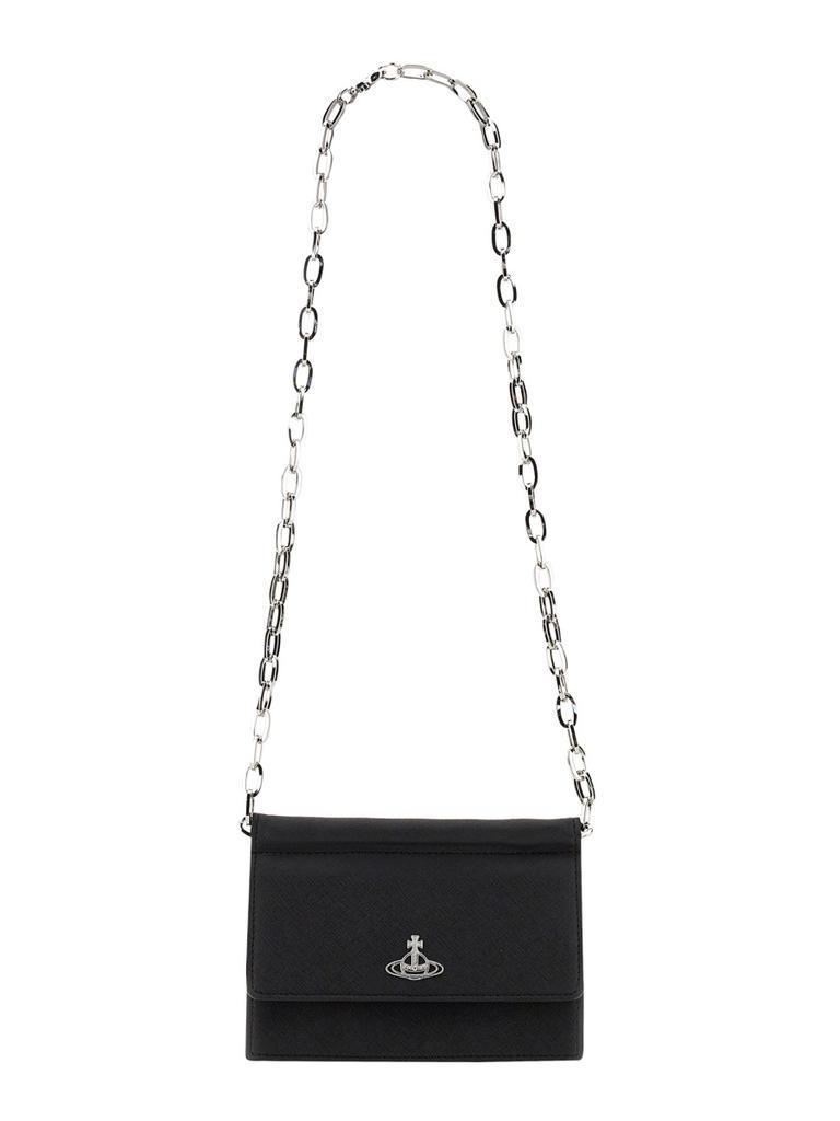 商品Vivienne Westwood|Vivienne Westwood DERBY BAG WITH CHAIN,价格¥1777,第1张图片
