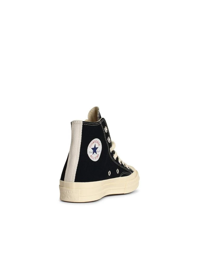 商品Comme des Garcons|Red Heart' Black Tela Sneakers,价格¥1147,第3张图片详细描述