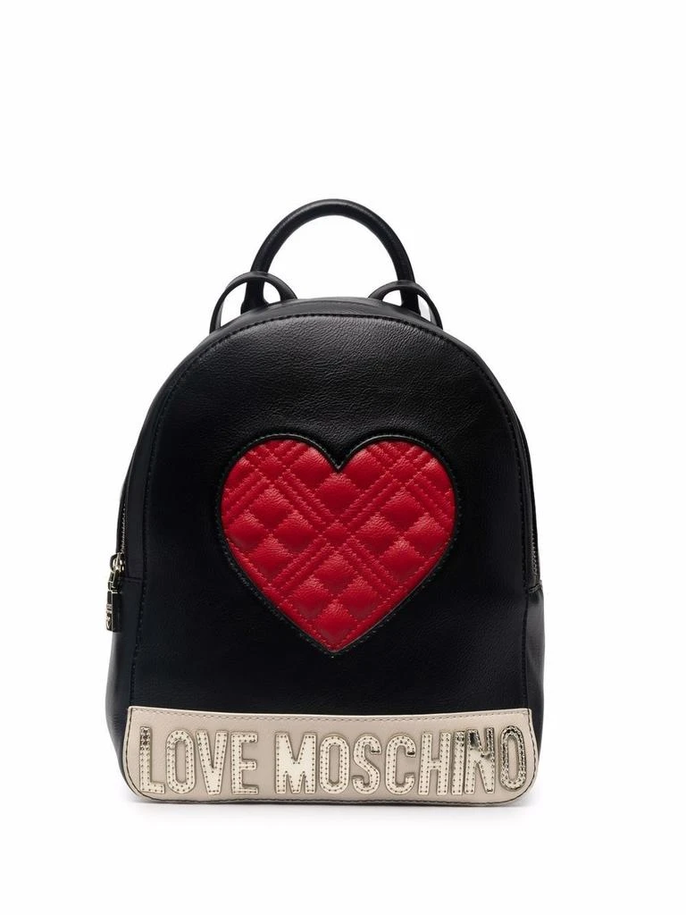 商品Love Moschino|Love Moschino Women's Black Faux Leather Backpack,价格¥2099,第1张图片