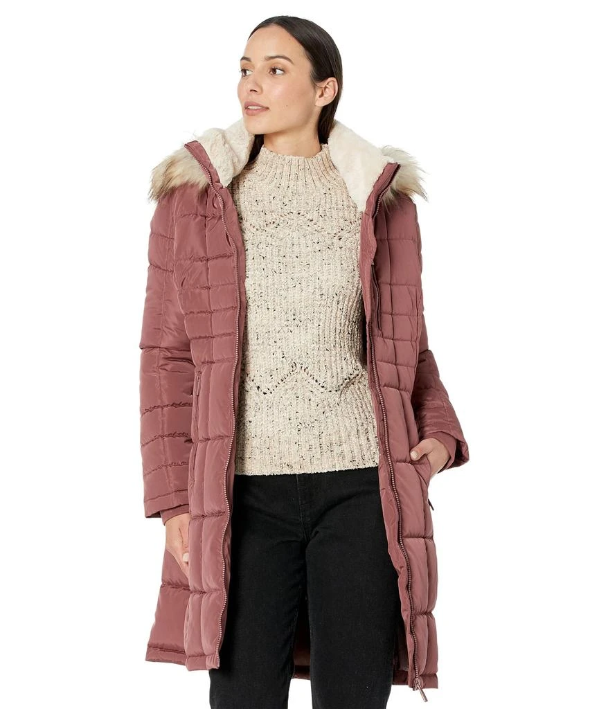 商品Calvin Klein|Walker Puffer with Chest Zip and Faux Fur Trim,价格¥1945,第1张图片