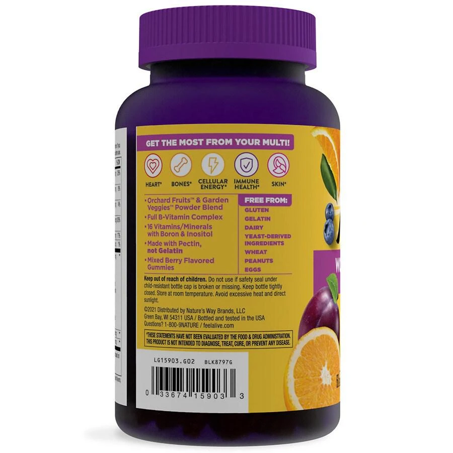 商品Nature's Way|Women's Gummy Multivitamin Mixed Berry,价格¥117,第2张图片详细描述