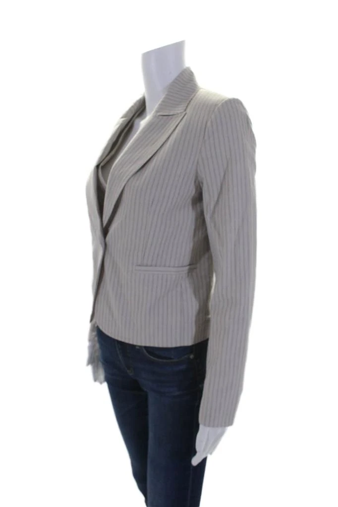 商品[二手商品] Drew|Drew Womens Cotton Striped V-Neck Button Up Vest + Blazer Set Beige,价格¥1064,第3张图片详细描述