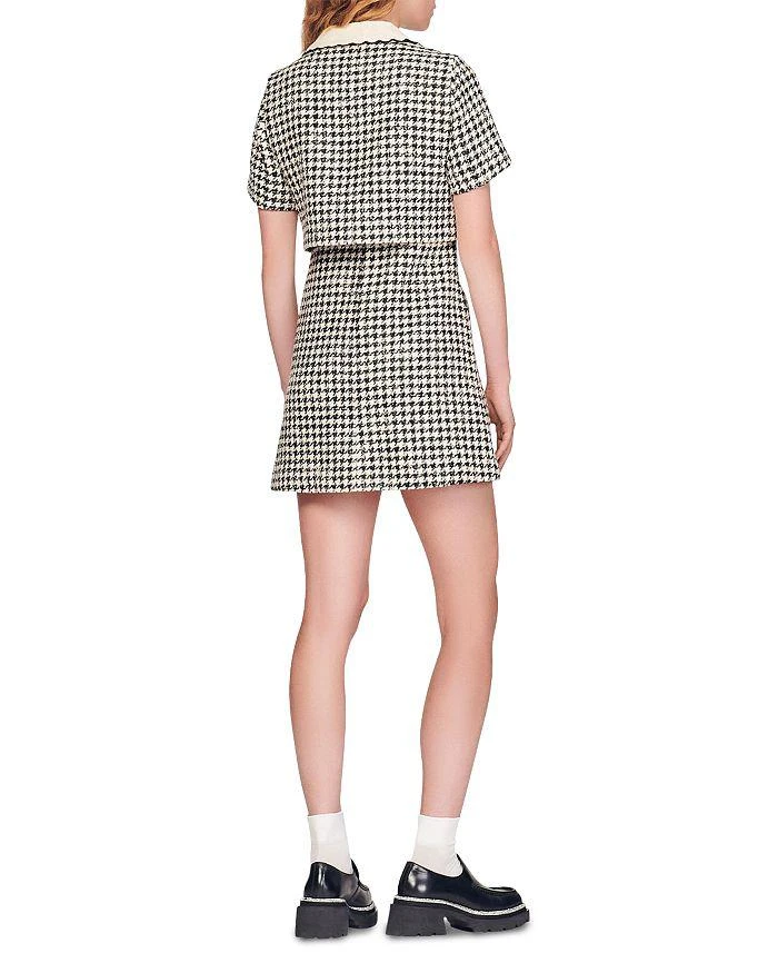 商品Sandro|Faustina Houndstooth Mini Dress,价格¥2566,第2张图片详细描述