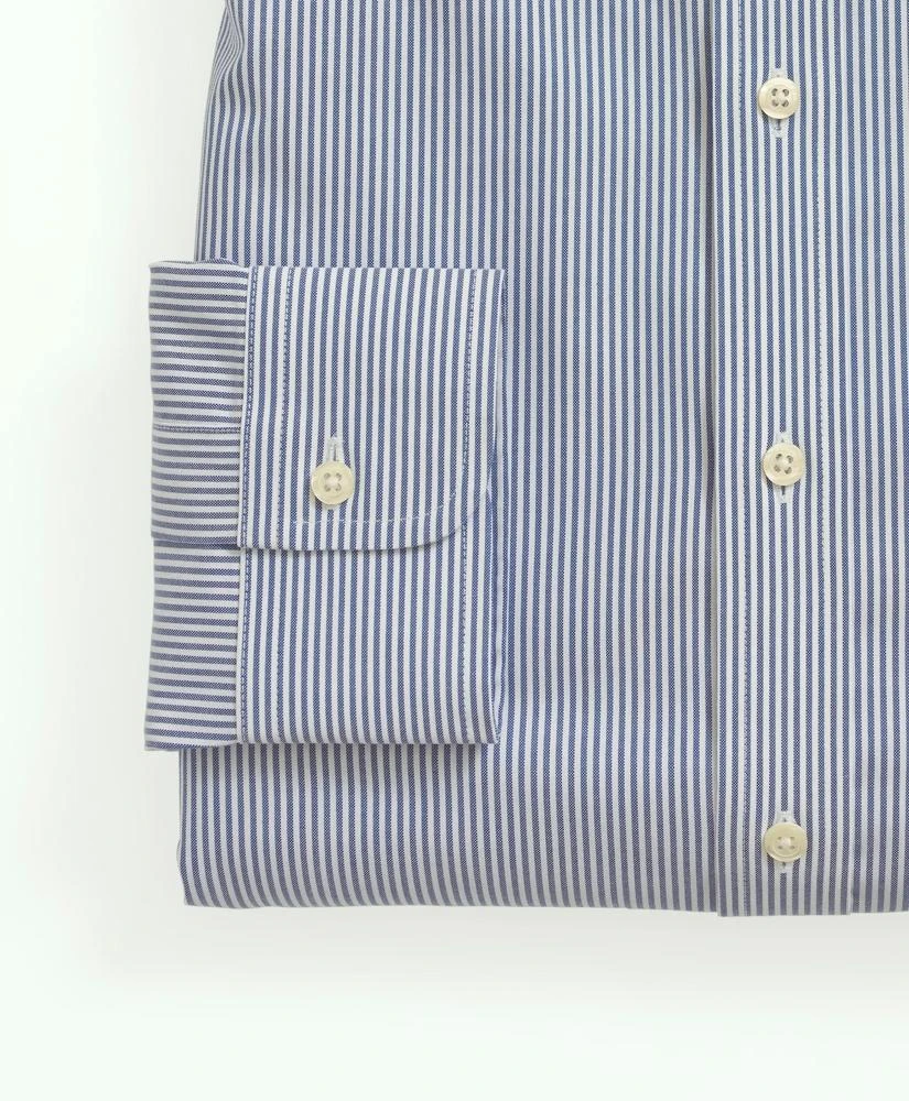 商品Brooks Brothers|Stretch Supima® Cotton Non-Iron Pinpoint Oxford Button-Down Collar, Candy Stripe Dress Shirt,价格¥884,第4张图片详细描述