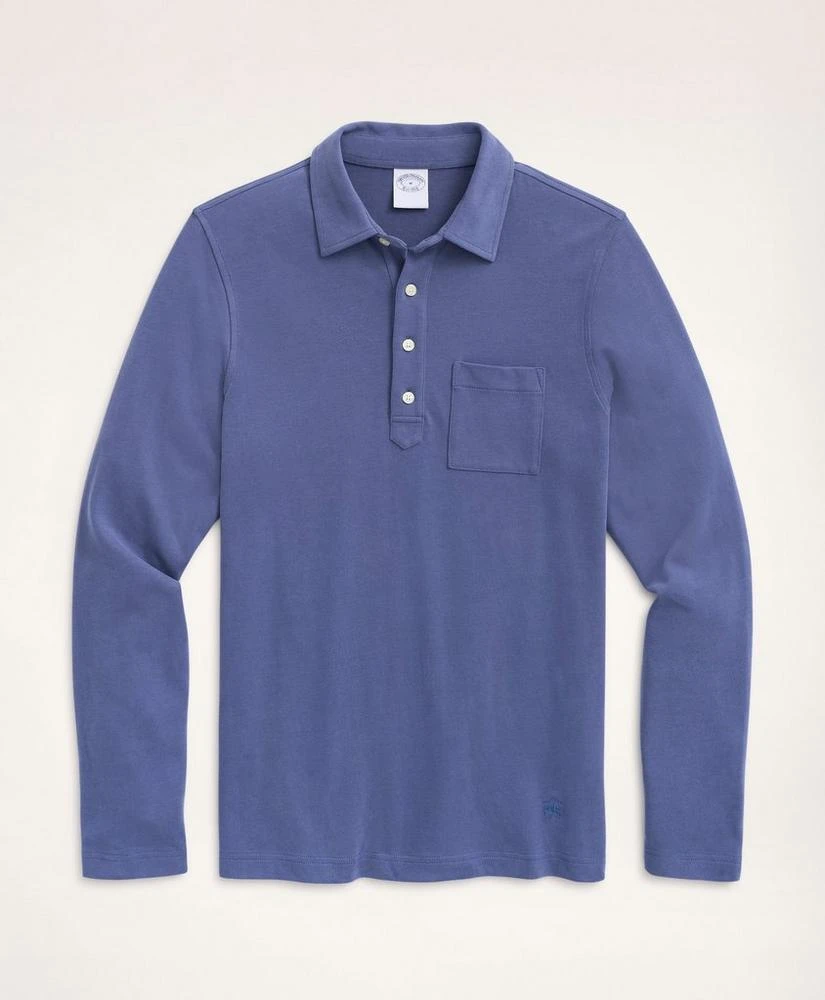 商品Brooks Brothers|Vintage Jersey Long-Sleeve Polo Shirt,价格¥313,第1张图片