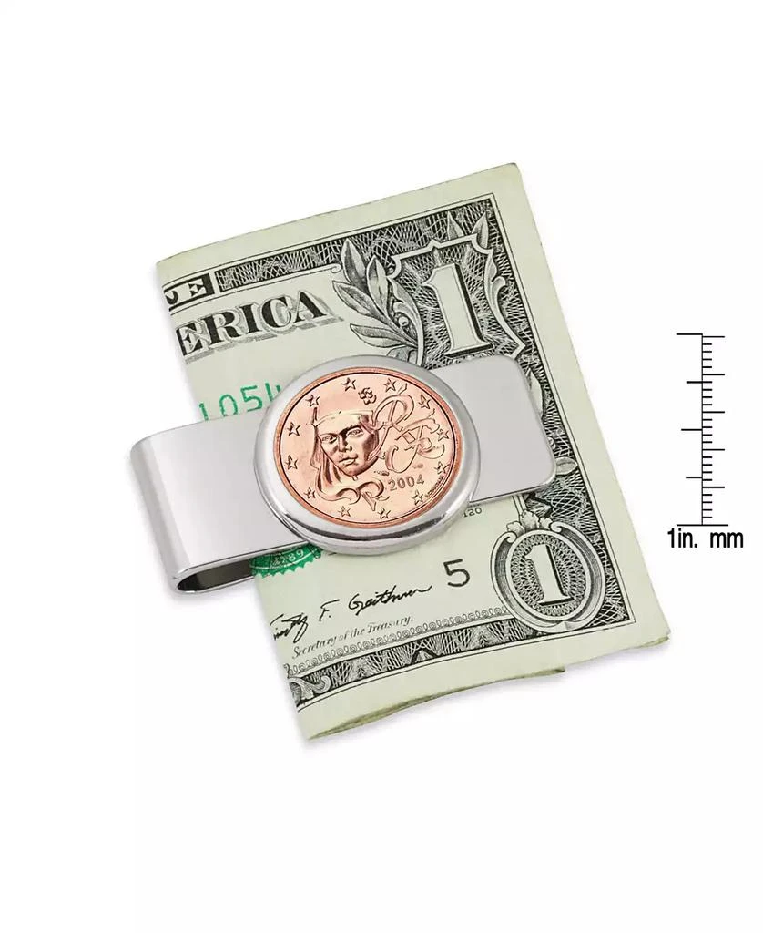 商品American Coin Treasures|Men's French Marianne Five Cent Euro Coin Money Clip,价格¥150,第2张图片详细描述