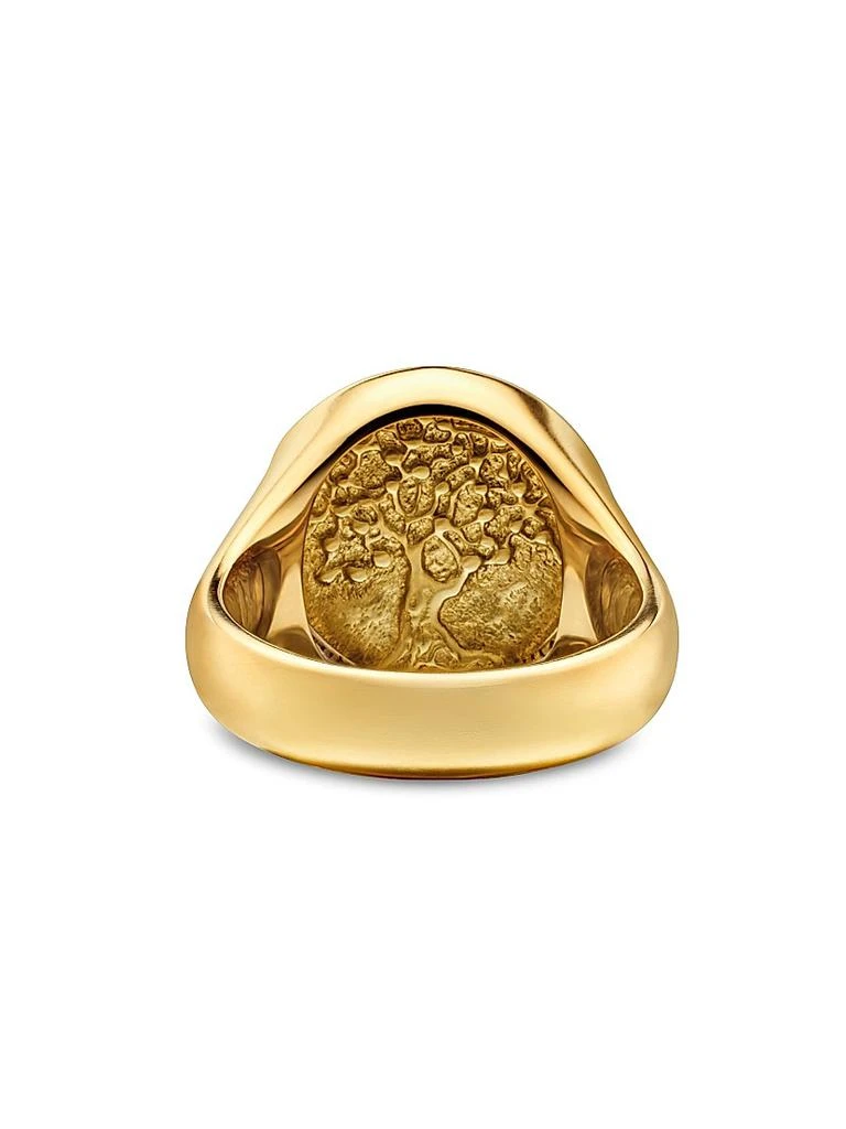 Life and Death Duality Signet Ring in 18K Yellow Gold, 20MM 商品