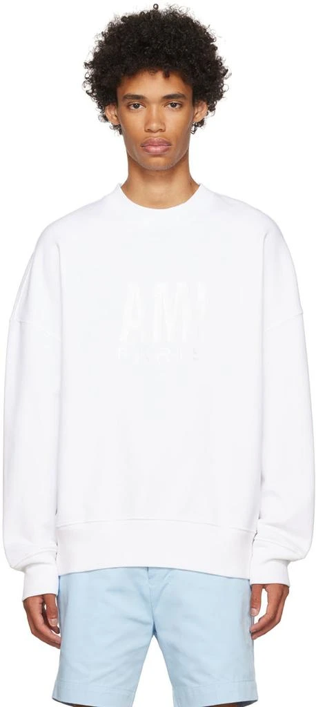 商品AMI|White Paris Sweatshirt,价格¥2199,第1张图片