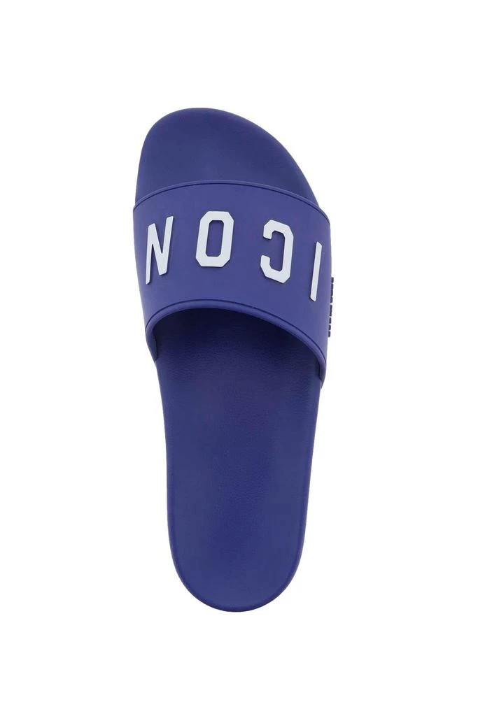 商品DSQUARED2|'Icon' rubber slides,价格¥743,第3张图片详细描述