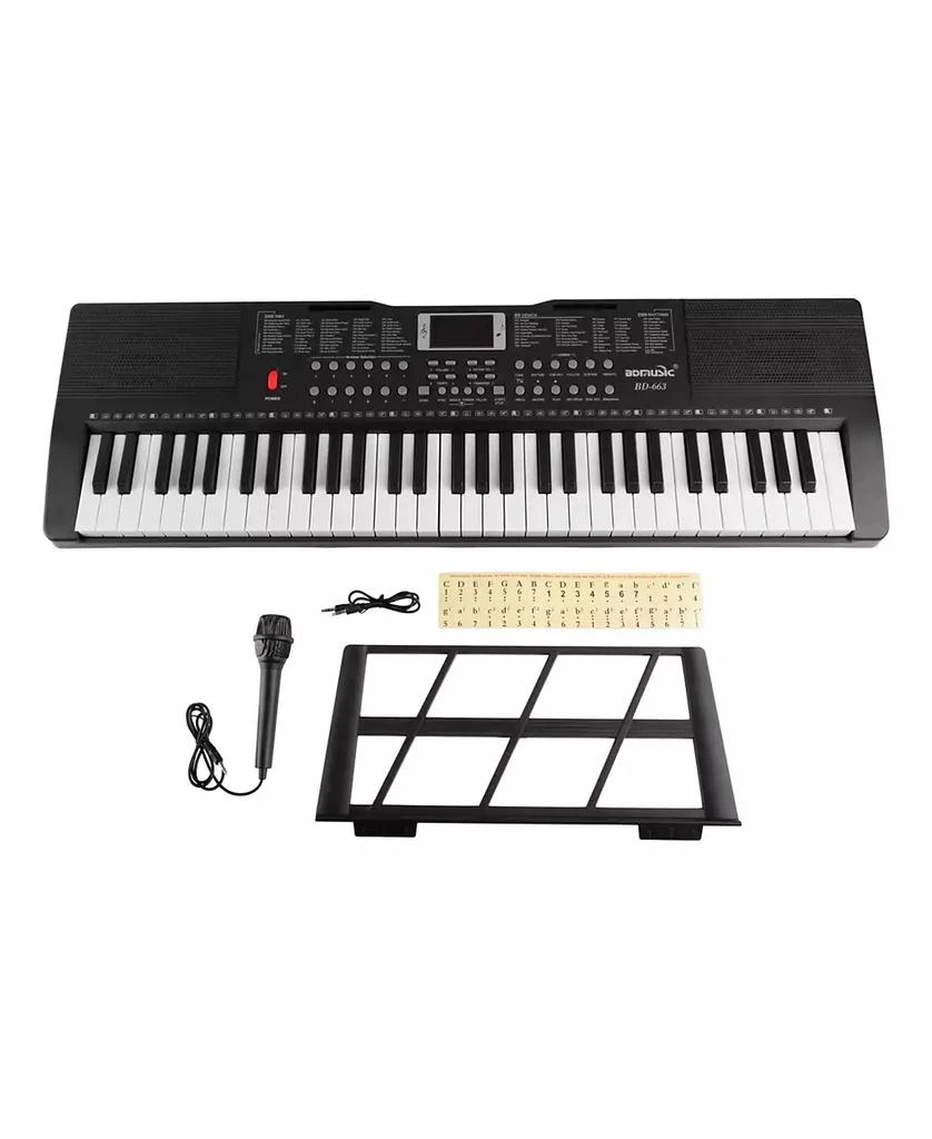 商品Trademark Global|Hey Play Piano Keyboard with Microphone,价格¥641,第3张图片详细描述