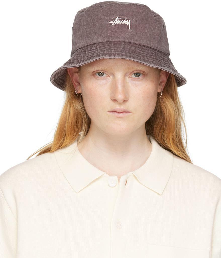 商品STUSSY|Brown Washed Stock Bucket Hat,价格¥382,第1张图片