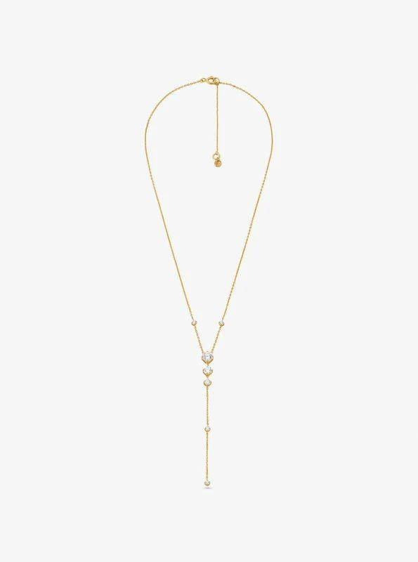 商品Michael Kors|Precious Metal-Plated Sterling Silver Cubic Zirconia Lariat Necklace,价格¥593,第2张图片详细描述