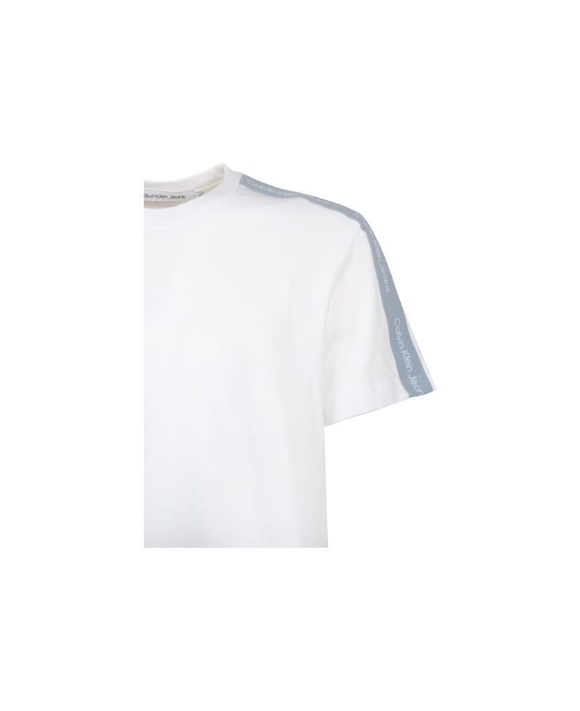 商品Calvin Klein|White Cotton T-shirt,价格¥592,第4张图片详细描述