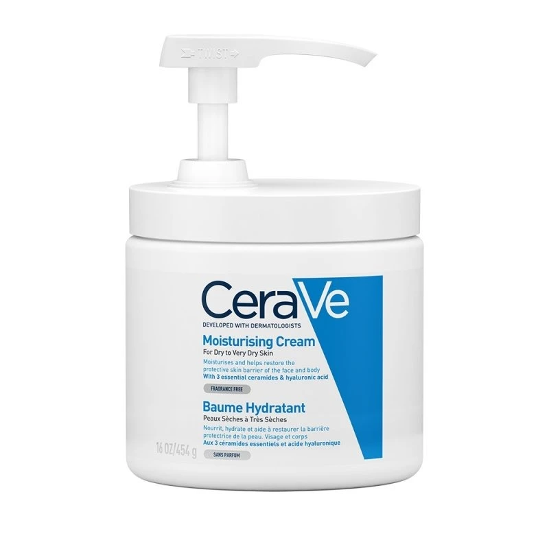 商品CeraVe|Cerave适乐肤特效保湿修护面霜454g 按压式 补水身体乳,价格¥164,第1张图片