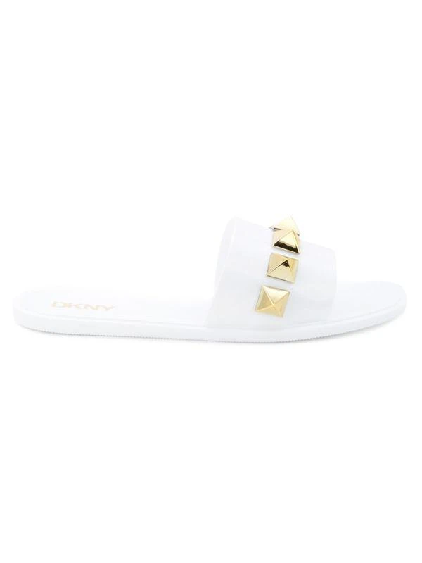商品DKNY|Janis Pyramid Studded Flat Sandals,价格¥119,第1张图片