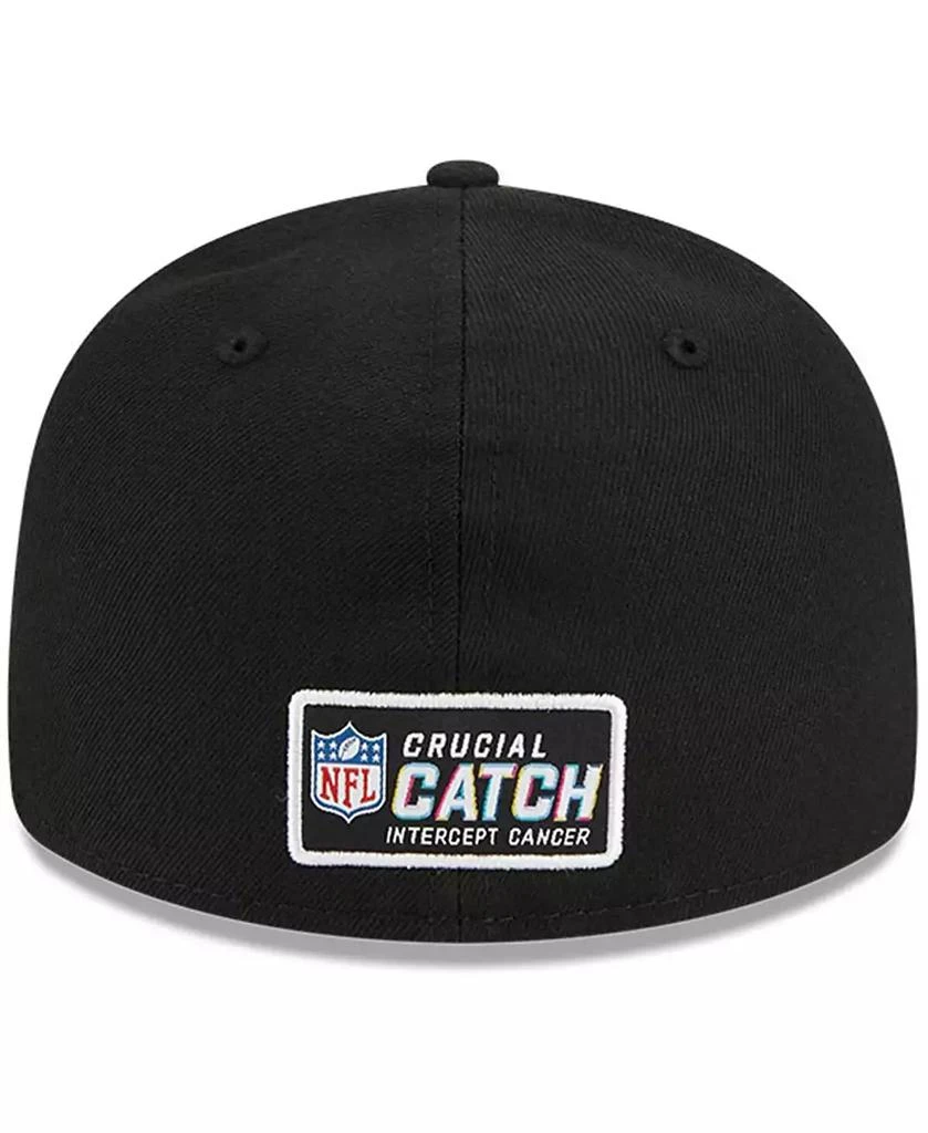 商品New Era|Men's Black Los Angeles Rams 2023 NFL Crucial Catch Low Profile 59FIFTY Fitted Hat,价格¥344,第4张图片详细描述