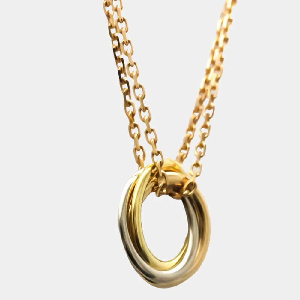 商品[二手商品] Cartier|Cartier Trinity De Cartier 18K Yellow Rose White Gold Necklace,价格¥8924,第3张图片详细描述