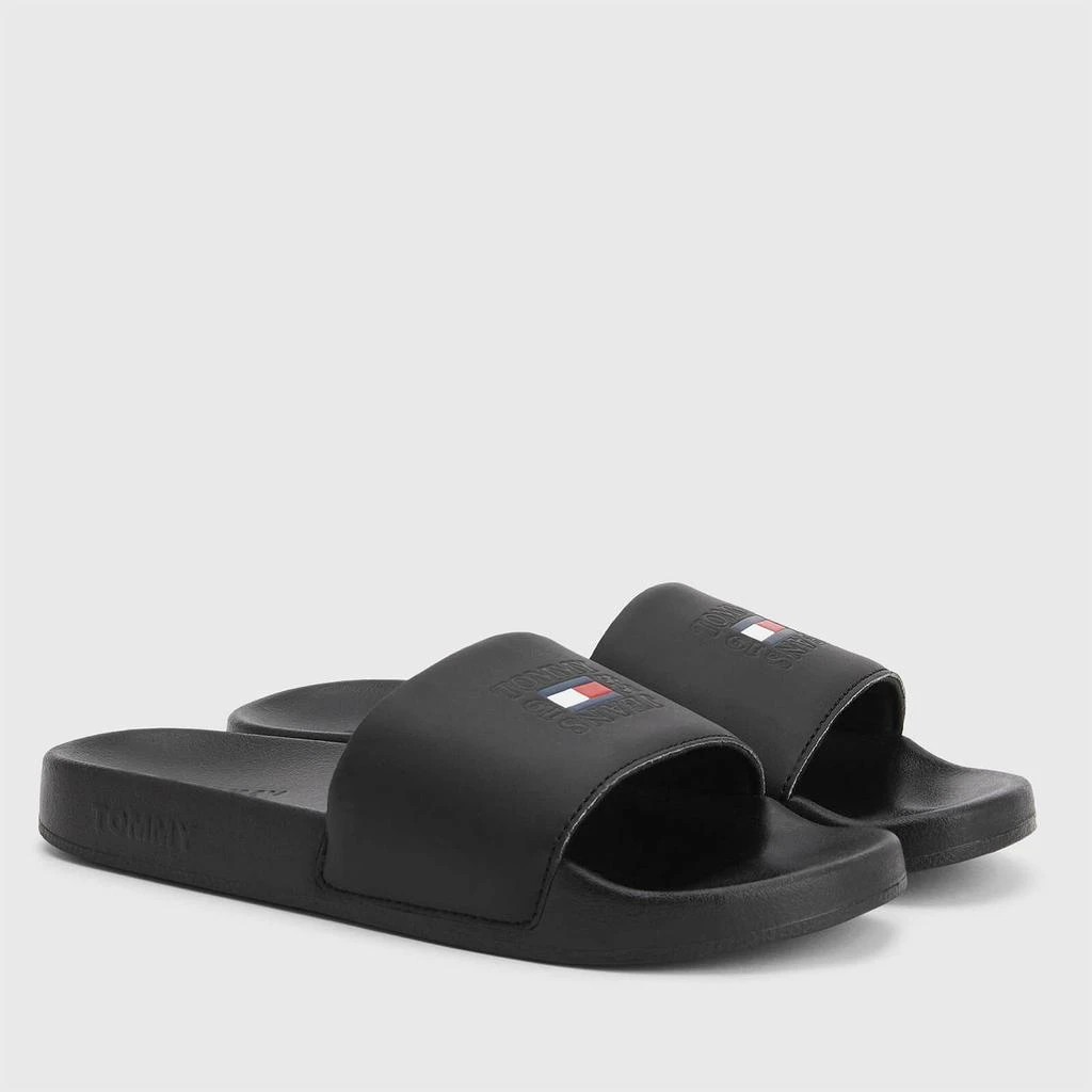 商品Tommy Jeans|TOMMY JEANS WOMEN'S PRINTED POOL SLIDE SANDALS - BLACK,价格¥228,第2张图片详细描述