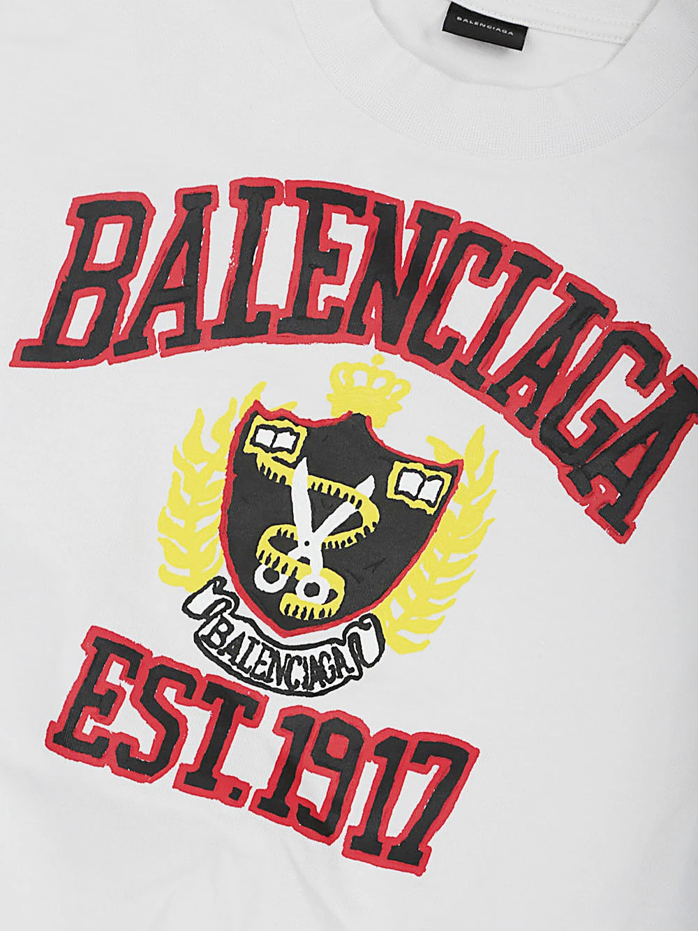 商品Balenciaga|Balenciaga 男童T恤 681864TOVK19012 白色,价格¥853,第4张图片详细描述