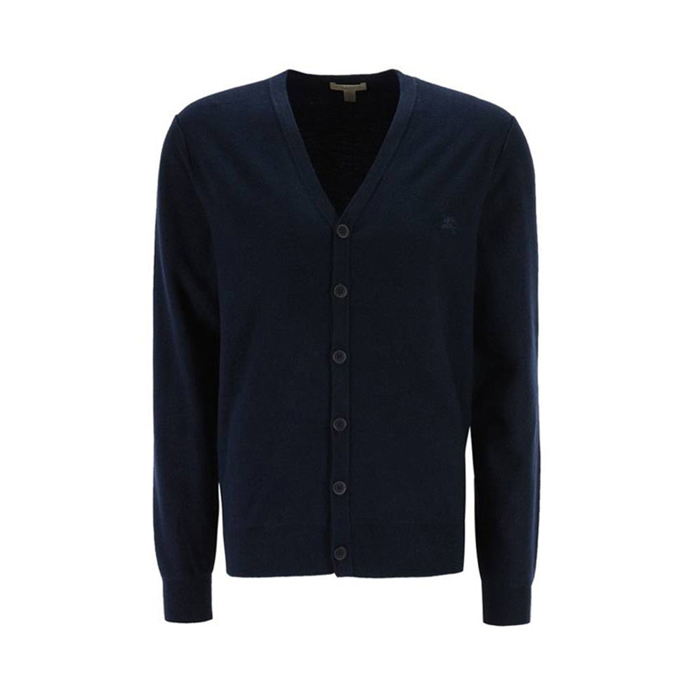 商品Burberry|Burberry 博柏利 男士深蓝色针织开衫 3943465,价格¥1421,第1张图片