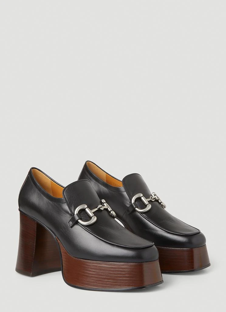 商品Gucci|Horsebit Platform Loafers,价格¥4287,第2张图片详细描述