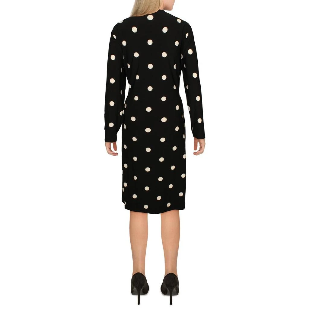 商品Anne Klein|Anne Klein Womens Nomad Polka Dot Knee Wrap Dress,价格¥248,第2张图片详细描述