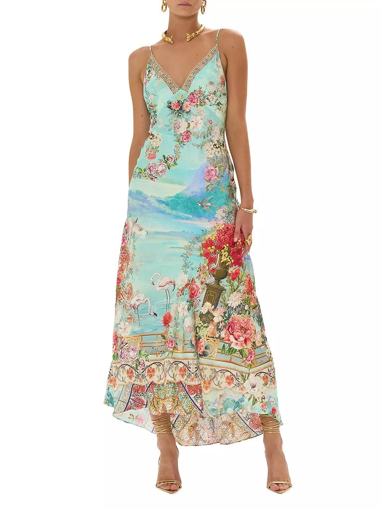 商品Camilla|Floral Silk Maxi Slipdress,价格¥6365,第1张图片