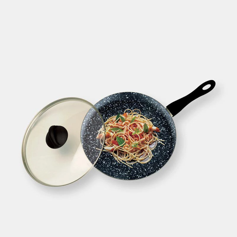商品Mepra|Wok Fant.Stone Black Whith Lid,价格¥1812,第1张图片
