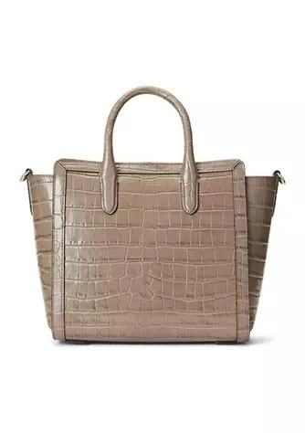 商品Ralph Lauren|Ralph Lauren Embossed Leather Medium Tyler Tote,价格¥1670,第1张图片