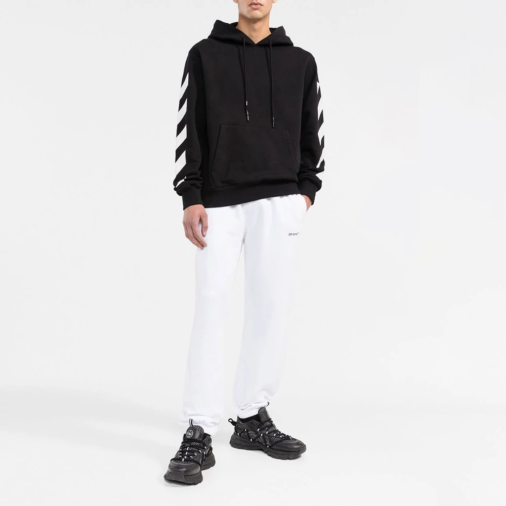 OFF WHITE 男士黑色连帽卫衣 OMBB097C99FLE012-1001 商品