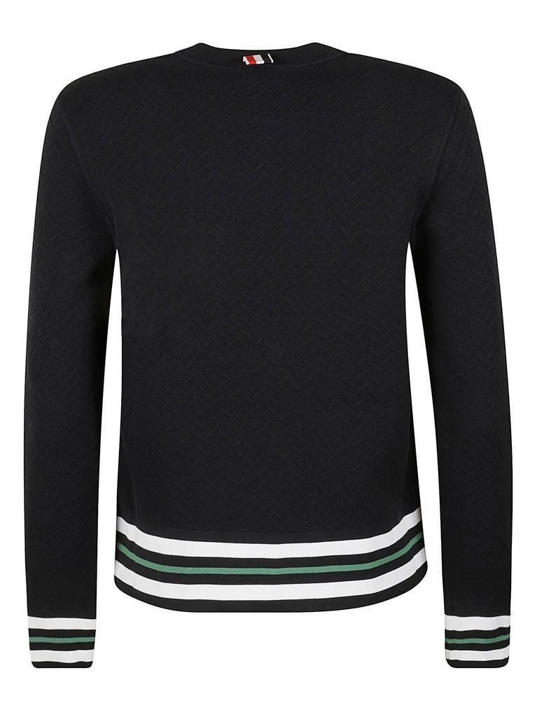 商品Thom Browne|Thom Browne Cricket Stripe Rib Trimmed Sweatshirt,价格¥3850,第4张图片详细描述