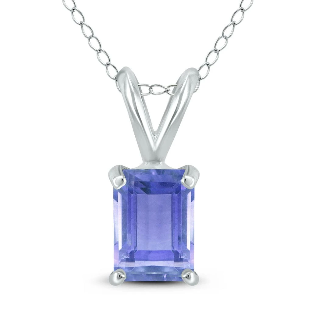 商品SSELECTS|14K  5X3Mm Emerald Shaped Tanzanite Pendant,价格¥1199,第1张图片