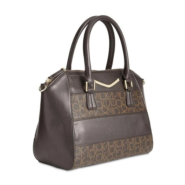 商品Calvin Klein|Small Signature Satchel,价格¥560,第4张图片详细描述