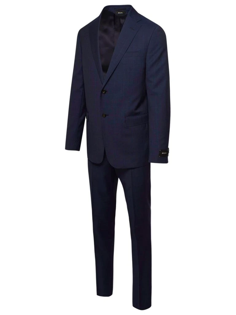 商品Zegna|Z zegna men's blue wool suit,价格¥5943,第2张图片详细描述