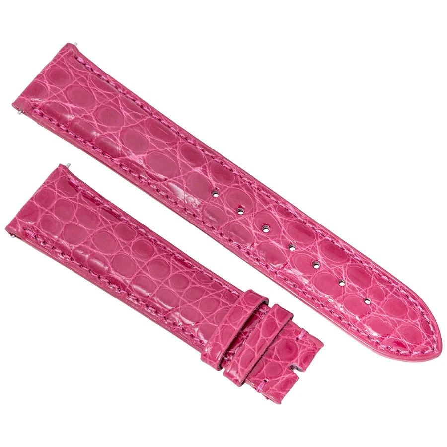 商品Hadley Roma|21 MM Shiny Hot Pink Alligator Leather Strap,价格¥377,第1张图片