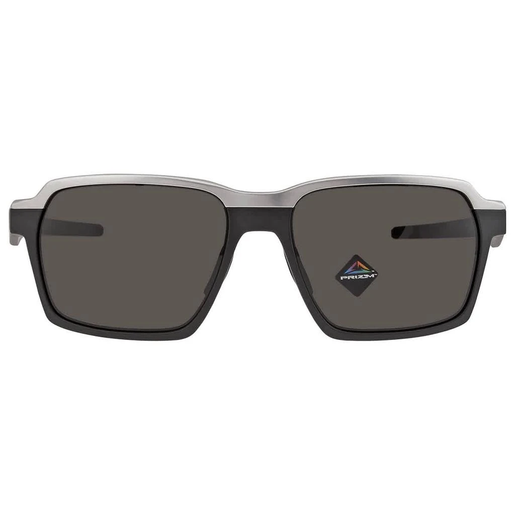 商品Oakley|Oakley Parlay Prizm Grey Rectangular Mens Sunglasses OO4143 414301 58,价格¥721,第2张图片详细描述