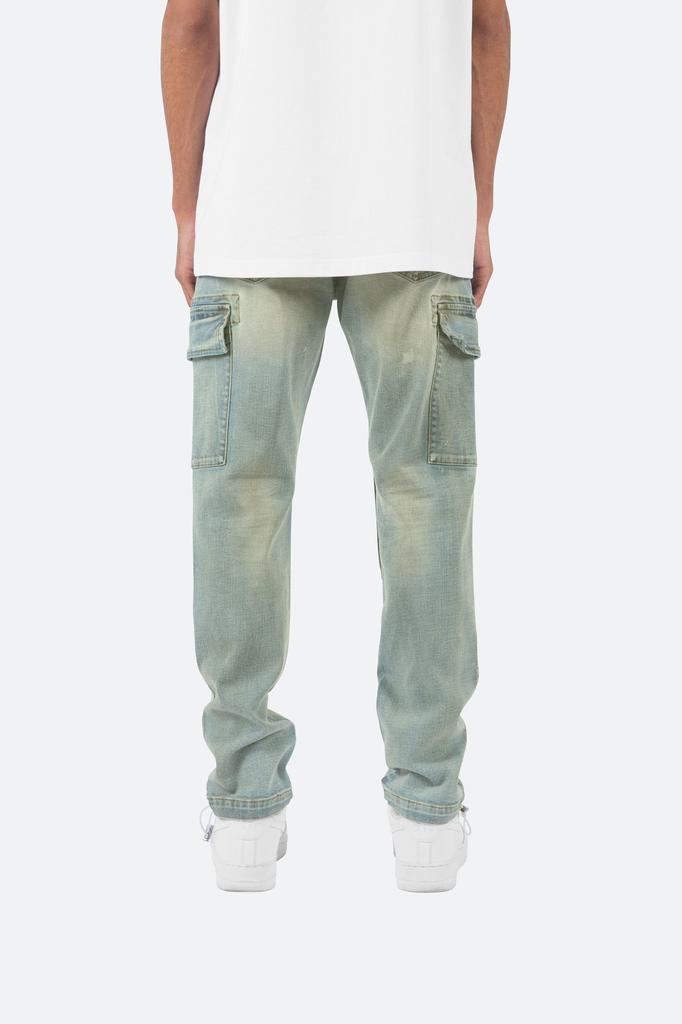 Denim Cargo Pants - Blue牛仔裤商品第6张图片规格展示