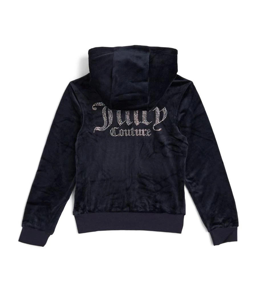 商品Juicy Couture|Velour Diamanté Logo Hoodie (7-16 Years),价格¥756,第3张图片详细描述