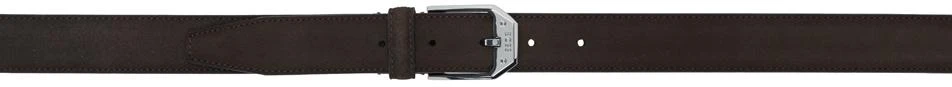 商品Hugo Boss|Brown Angled Branded Buckle Belt,价格¥528,第1张图片