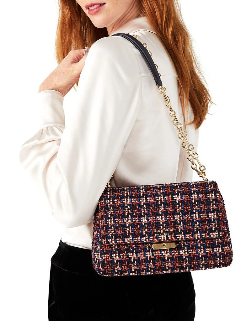 商品Kate Spade|Medium Carlyle Tweed Shoulder Bag,价格¥1108,第5张图片详细描述