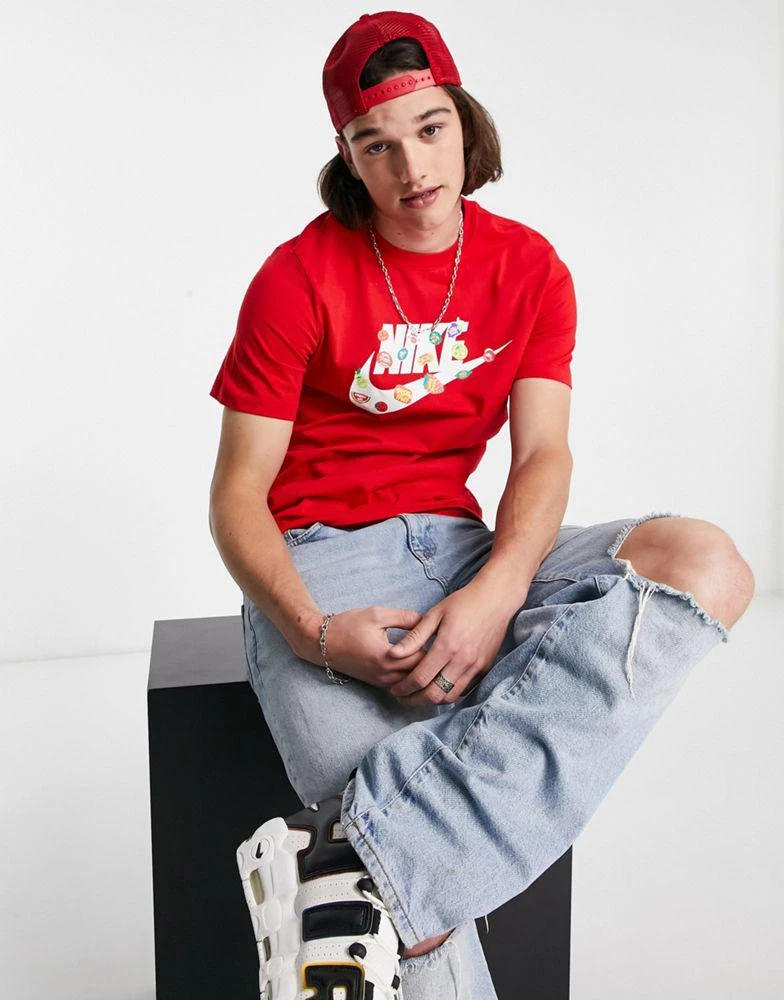 商品NIKE|Nike 'Certified Fresh' fruit sticker chest print t-shirt in red,价格¥190,第3张图片详细描述