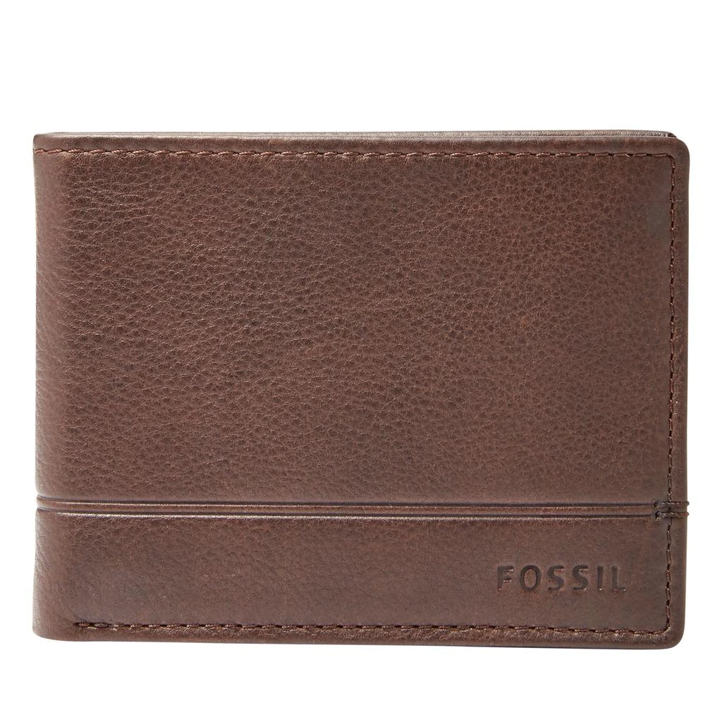 商品Fossil|Men's Brooks Leather Bifold,价格¥183,第1张图片