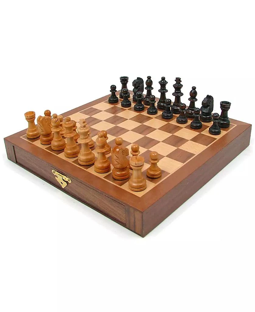 商品Trademark Global|Trademark Games Inlaid Walnut Style Magnetized Wood Wstaunton Wood Chessmen,价格¥375,第2张图片详细描述