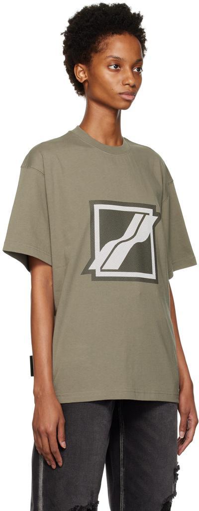 商品We11done|Khaki Bonded T-Shirt,价格¥502,第4张图片详细描述