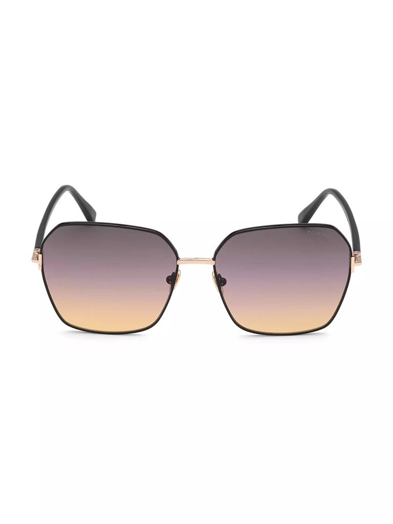 商品Tom Ford|Claudia 2 62MM Square Sunglasses,价格¥3794,第1张图片