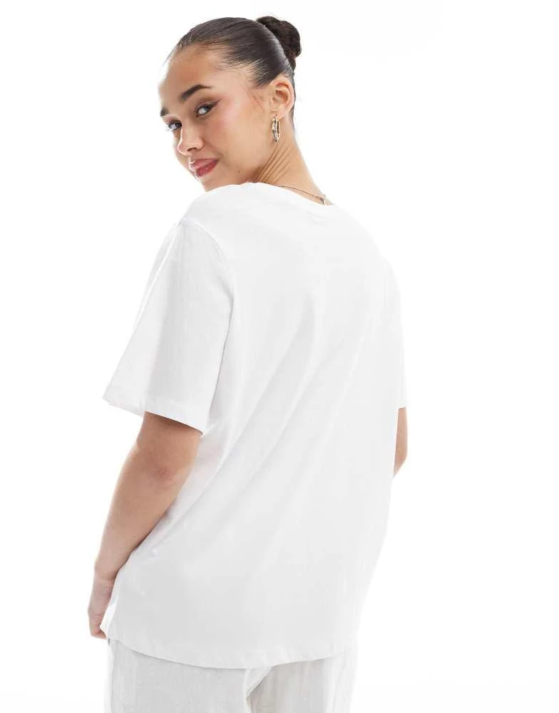 商品Pieces|Pieces cote d'azur graphic tee in white,价格¥126,第3张图片详细描述
