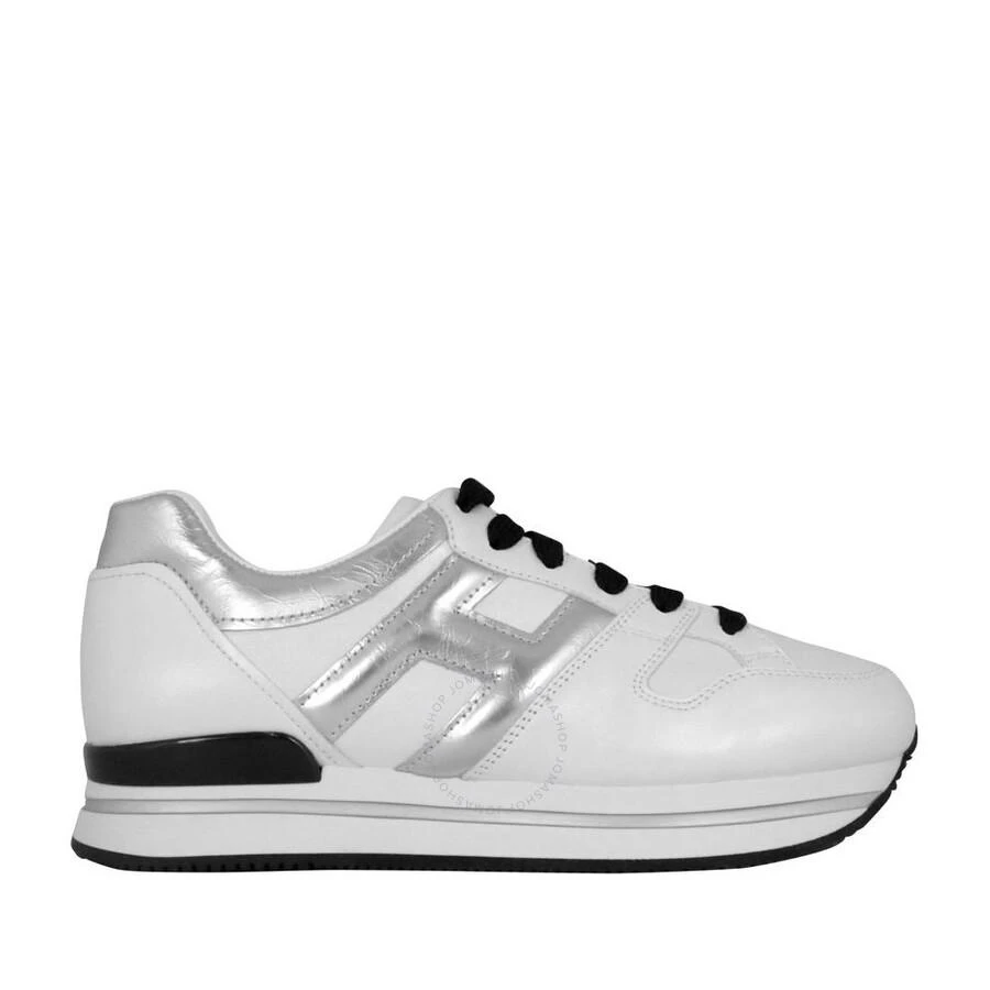 商品hogan|H222 Lace-up Leather Sneakers,价格¥956,第1张图片